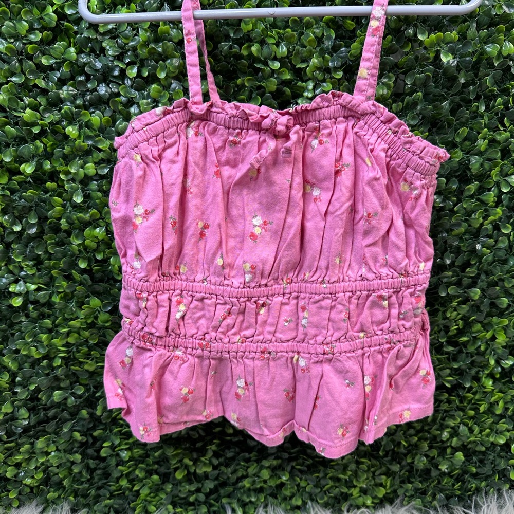 Pink Floral Kids Top